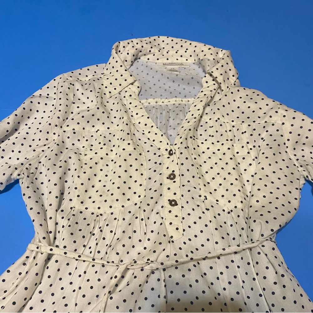 ❤️ Motherhood Maternity polka dot top size small🍁 - Picture 4 of 6